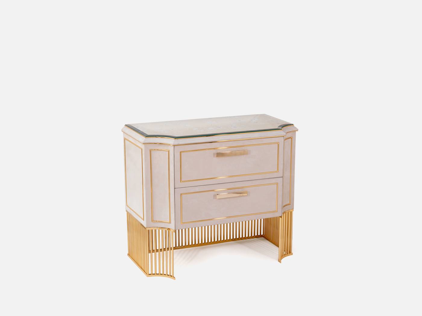 ART. 2333 - Comodini di lusso in stile contemporaneo made in Italy. Arredamento di lusso italiano C.G. Capelletti