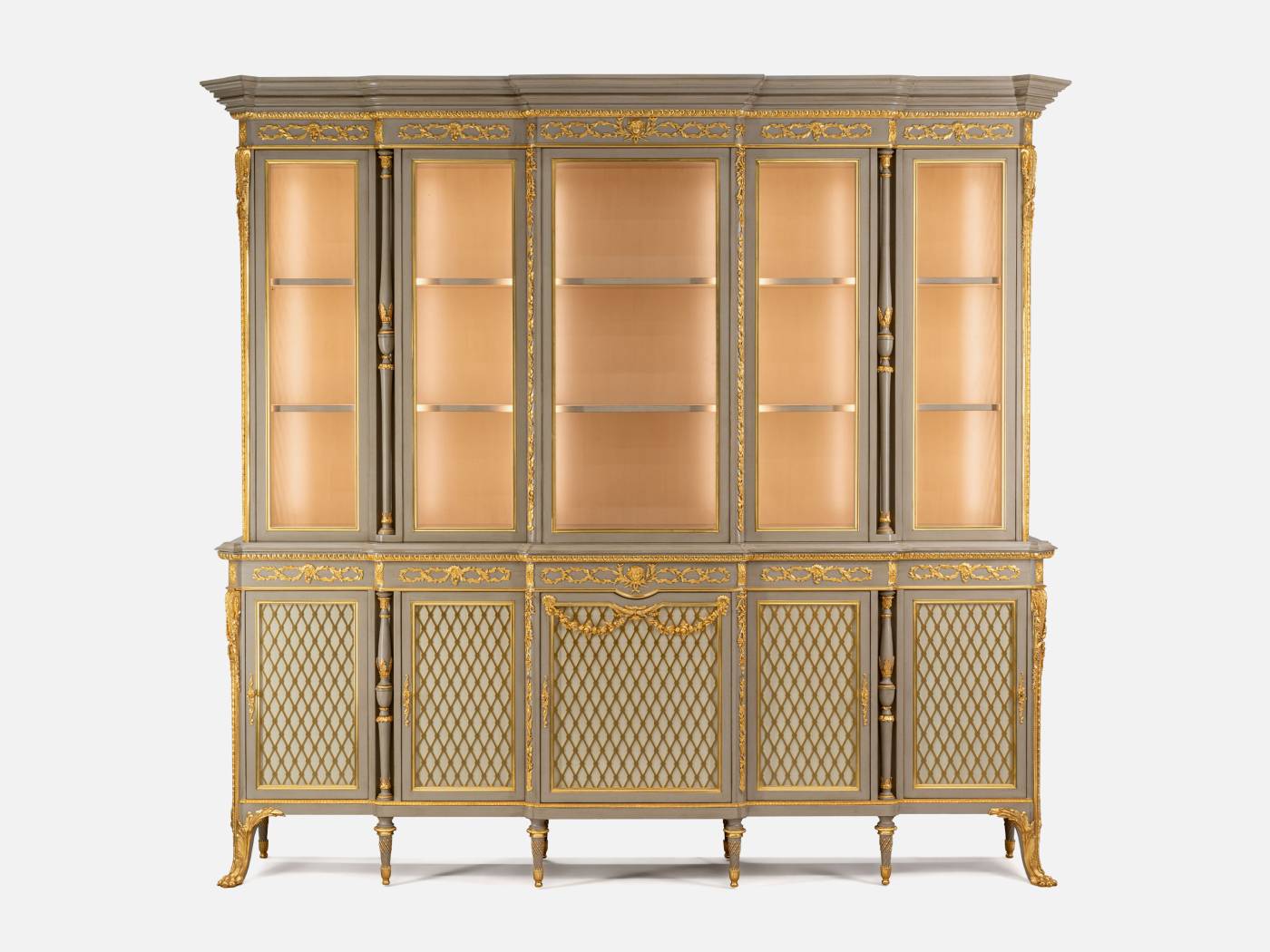 ART.567/V – The elegance of luxury classic Showcases and Bookcases made in Italy by C.G. Capelletti.