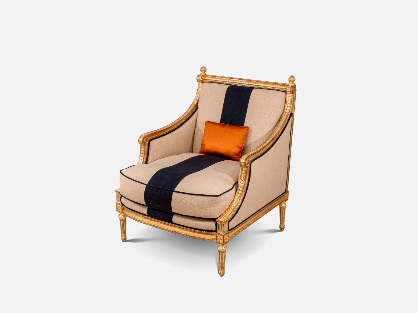 ART. 2304/1 – C.G. Capelletti Italian Luxury Classic Armchairs. Made in Italy classic interior design