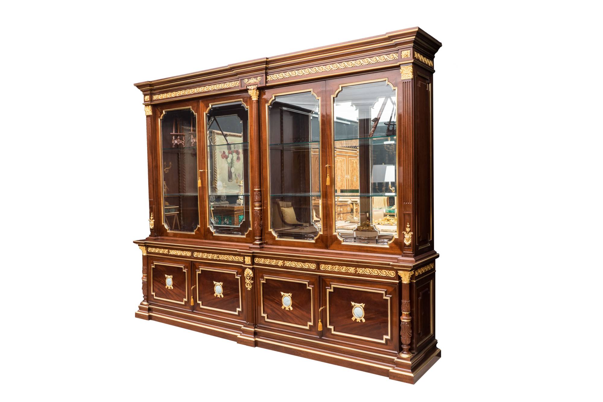 ART. 708-2 - Ambienti con Vetrine e Librerie di lusso C.G. Capelletti in stile classico italiano