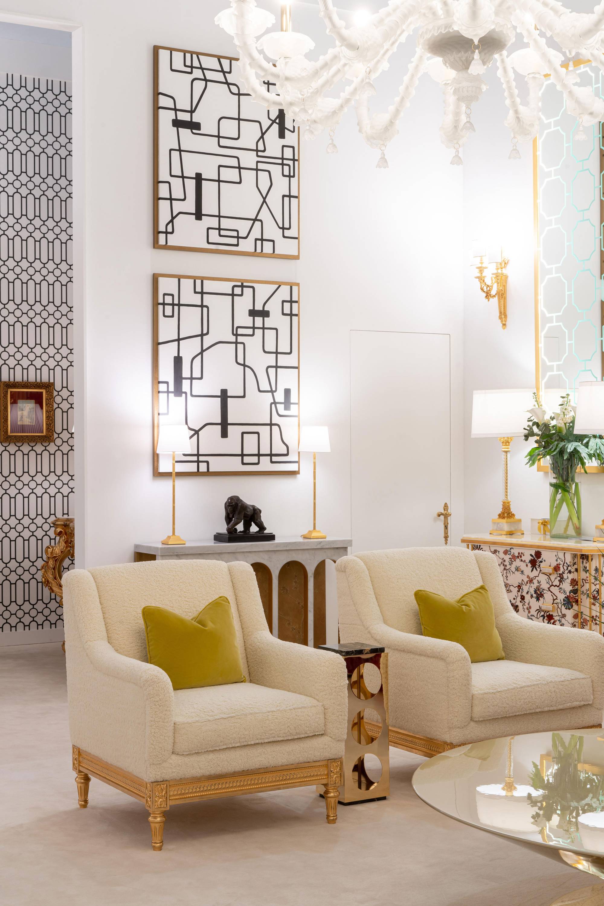 ART. 2371 – C.G. Capelletti Italian Luxury Classic Armchairs. Made in Italy classic interior design