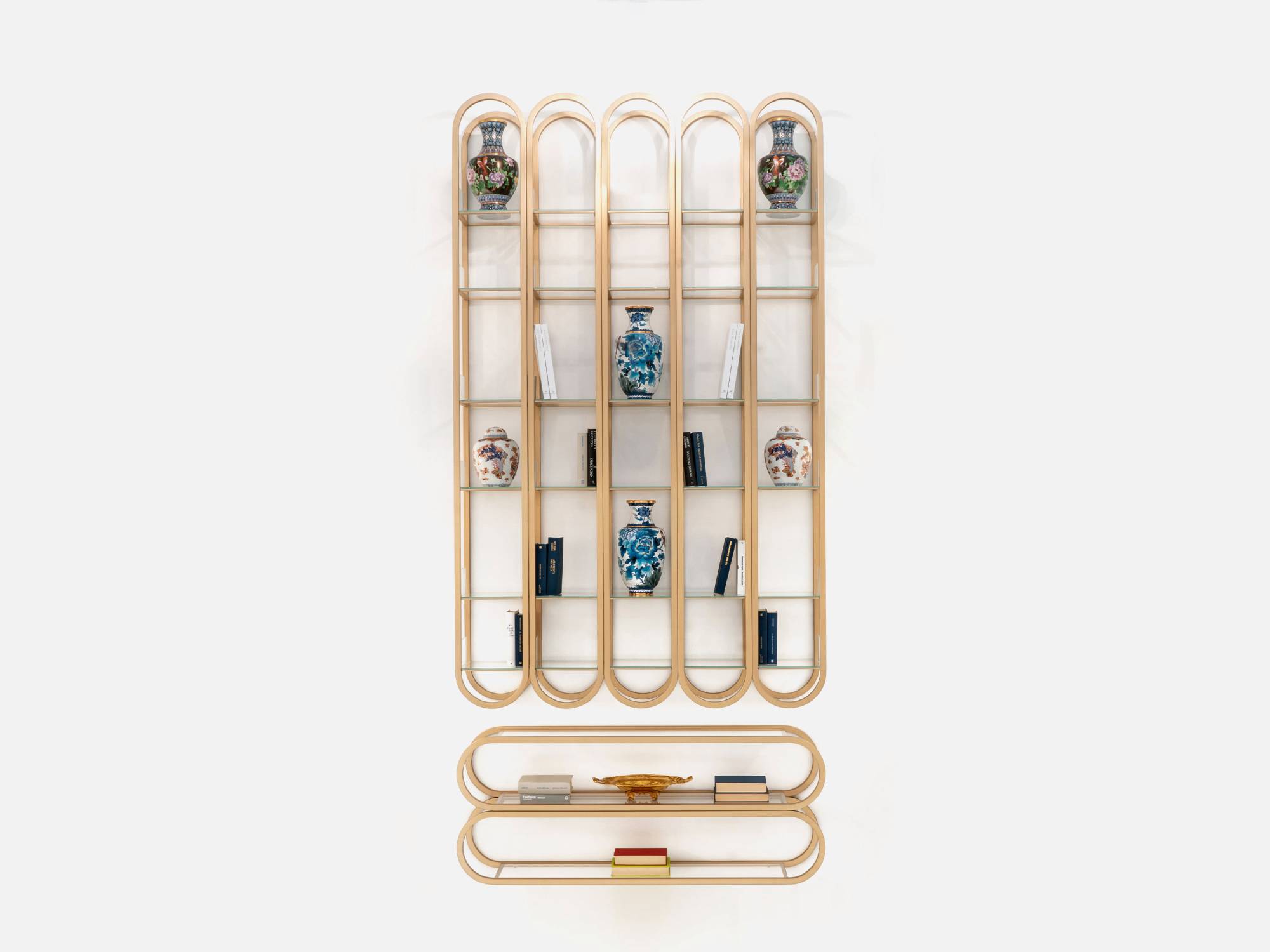 ART. 2284 - Vetrine e Librerie di lusso in stile contemporaneo made in Italy. Arredamento di lusso italiano C.G. Capelletti