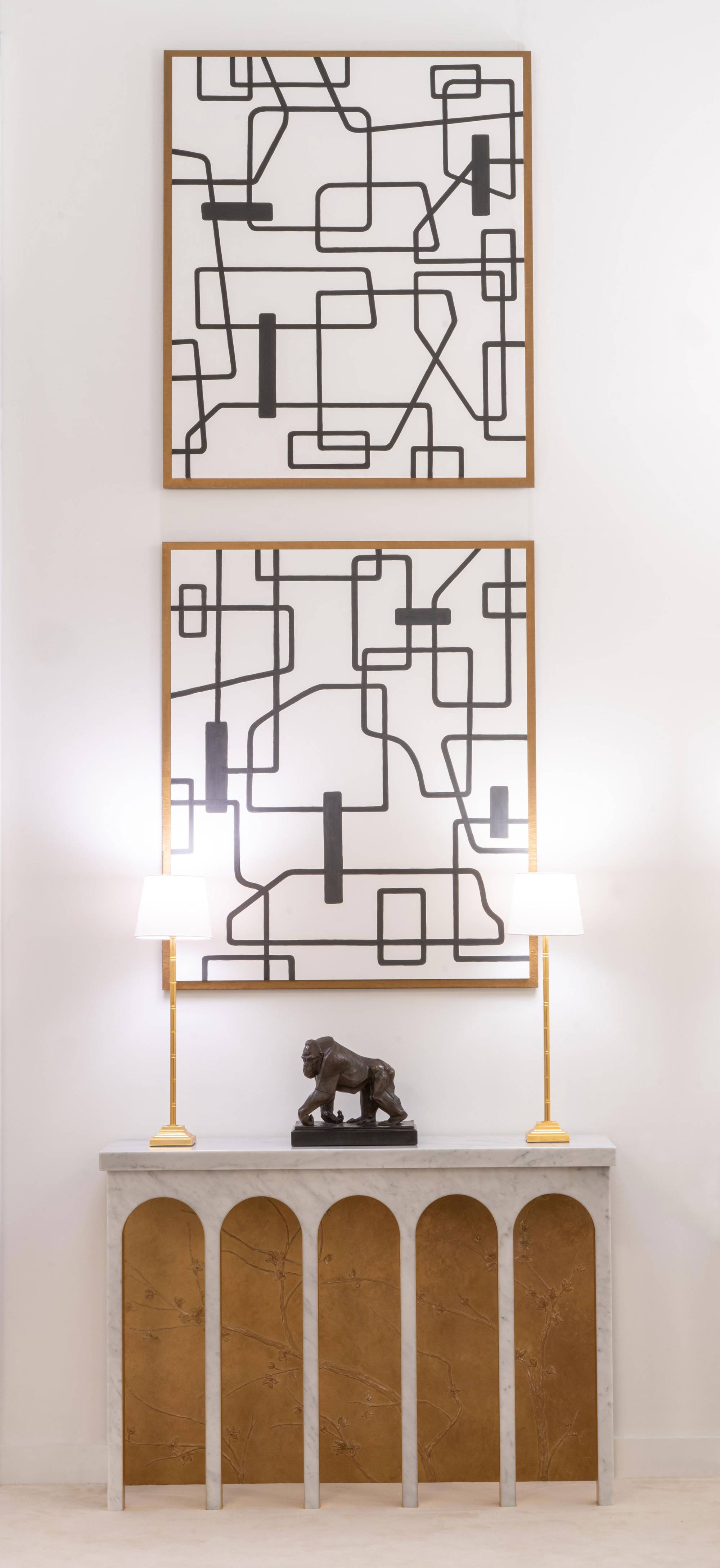 ART. 2293-24 - Consolle di lusso in stile contemporaneo made in Italy. Arredamento di lusso italiano C.G. Capelletti