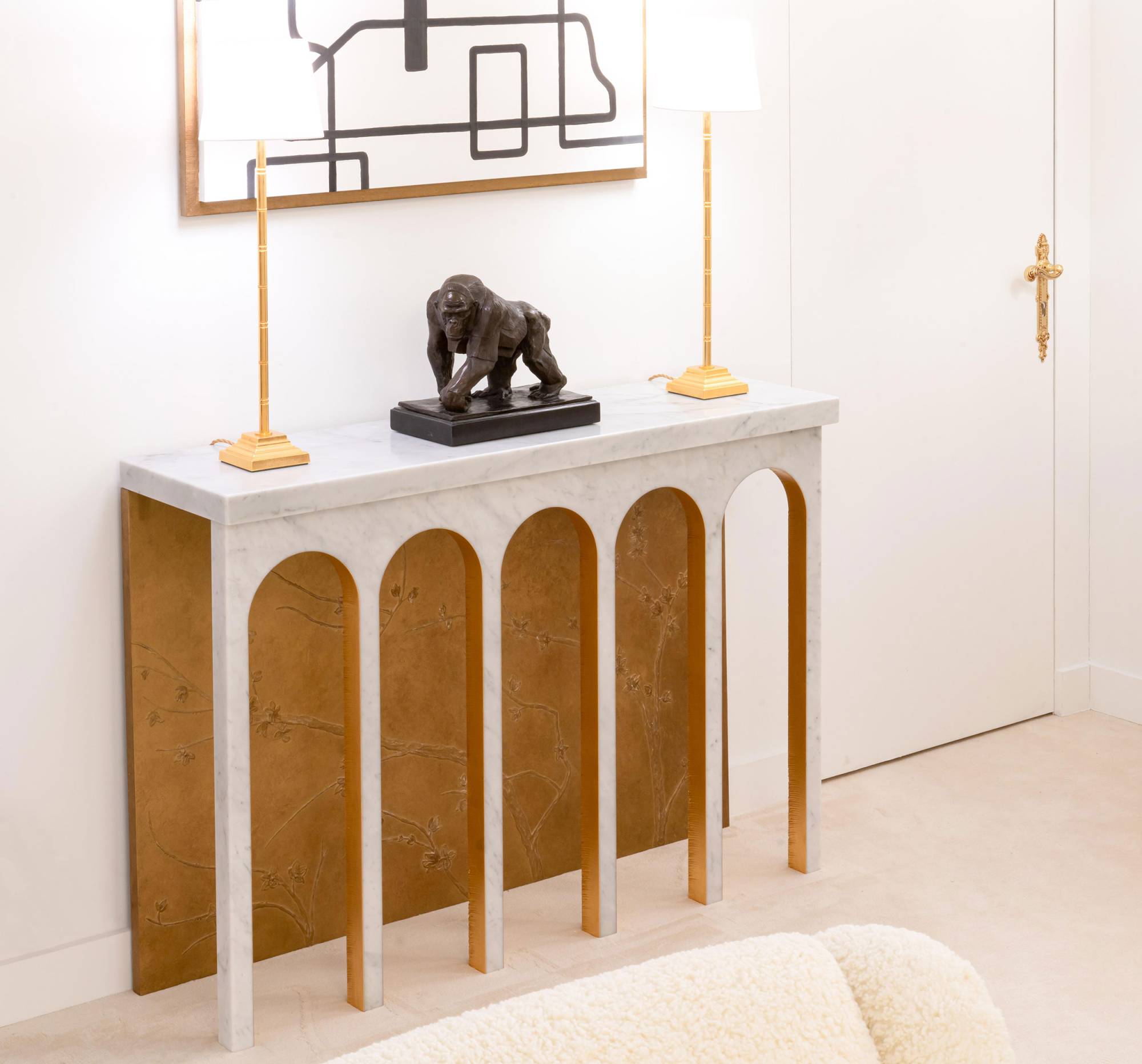 ART. 2293-24 - Consolle di lusso in stile classico made in Italy. Design di interni italiano C.G. Capelletti