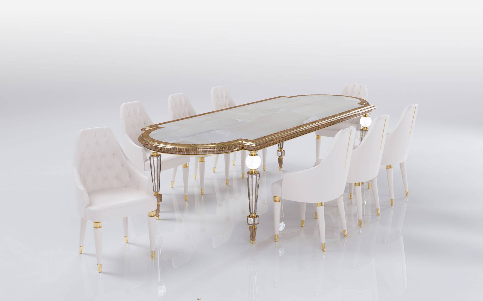 ART. 2336 – C.G. Capelletti Italian Luxury Classic Tables. Made in Italy classic interior design